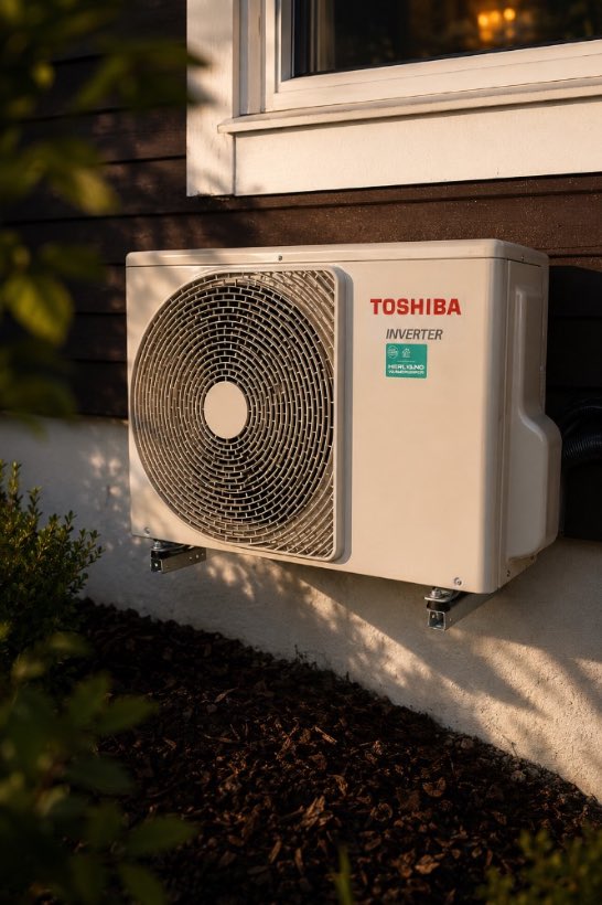 Ferdig montert Toshiba-utedel med Herlig-merke